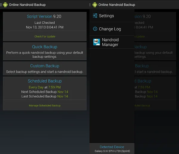 Programa de copia de seguridad de Android - Nandroid