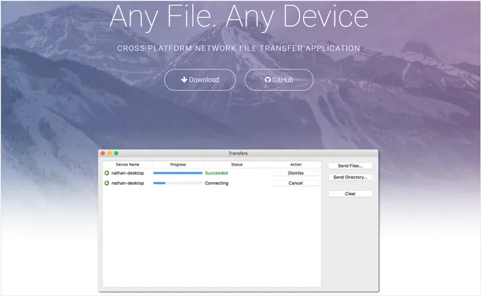 application de transfert de fichiers Nitroshare