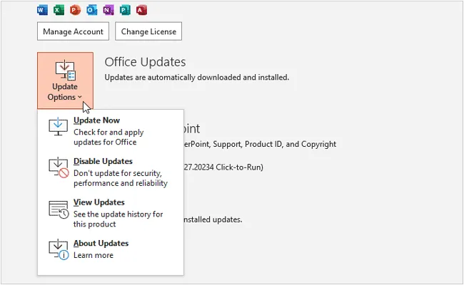 actualizar powerpoint