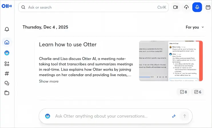 otter.ai, enregistreur de cours et preneur de notes
