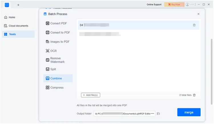 merge pdf files