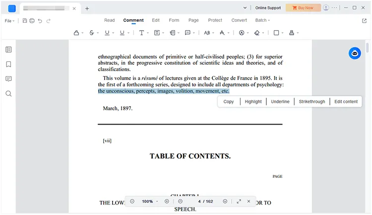 comment on pdf