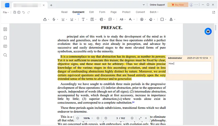 add note to pdf