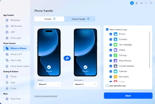 transfer music from android to iphone with iphone music transfer software