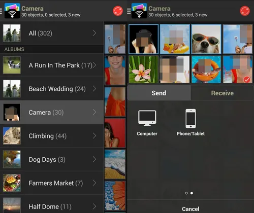 application de synchronisation photo pour Android