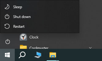 restart the computer