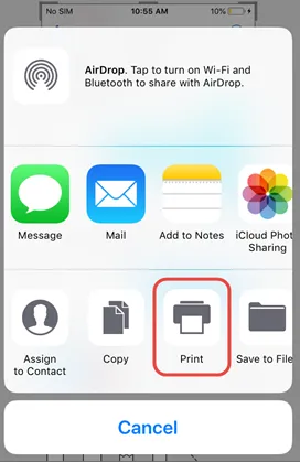 print text messages on iphone with screenshots