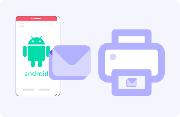 how to print text messages from android
