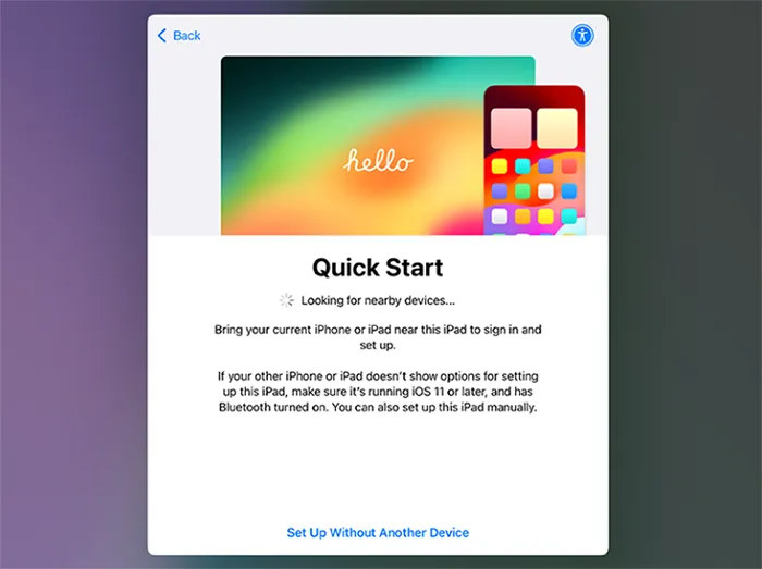 Übertragen Sie mit dem Schnellstart alles von einem iPad auf ein anderes