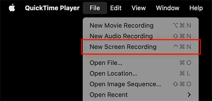 Utilice QuickTime Player para grabar la pantalla en Mac