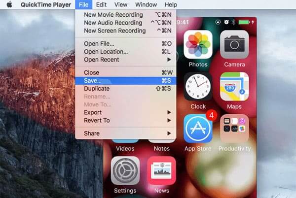 Cómo grabar la pantalla del iPhone en Mac