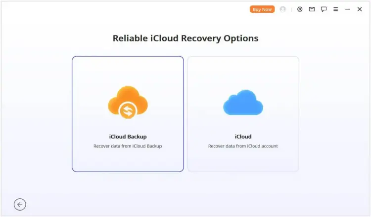 选择 iCloud 备份