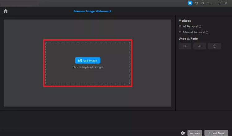 add image to remove image watermark