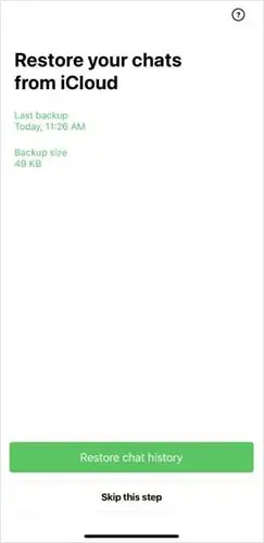 从 iCloud 恢复 Line 聊天记录