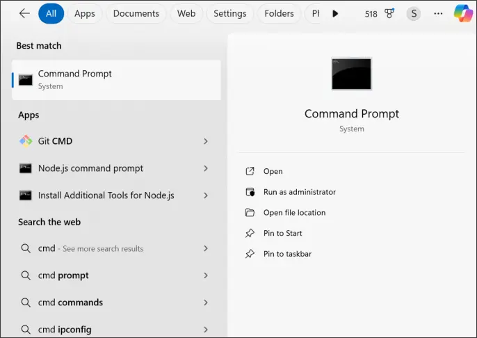 Récupérer des fichiers supprimés d'une clé USB en supprimant les attributs cachés à l'aide de l'invite de commandes