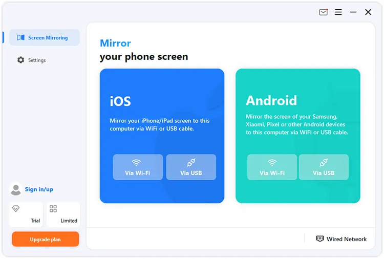launch screen mirror