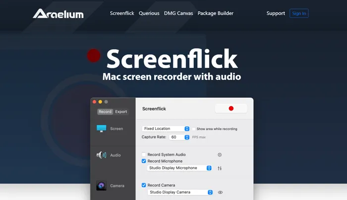 Utilice ScreenFlick en lugar de ScreenFlow