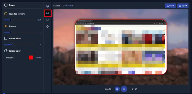 remplacez az screen recorder par screenrecorder.me