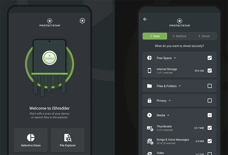 безвозвратное удаление файлов с Android с помощью ishredder