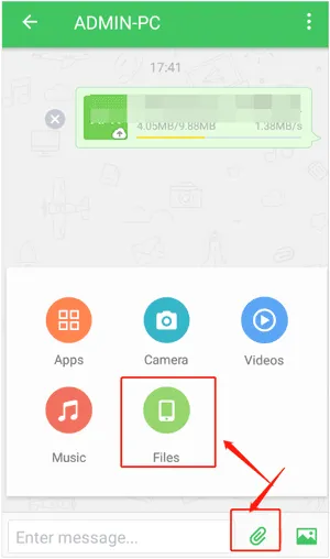 use airdroid to send files from android to android wirelessly