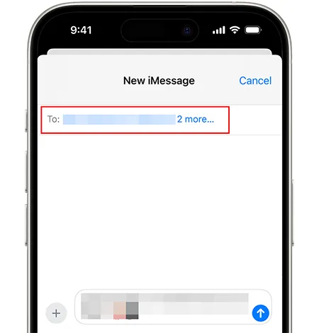 enviar uma mensagem de grupo no iphone