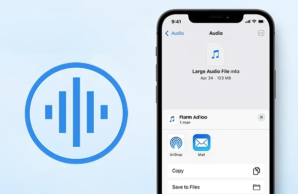 如何从 iPhone 发送大型音频文件