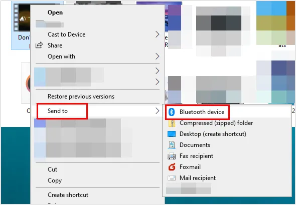 Senden Sie Videos vom PC per Bluetooth an Android