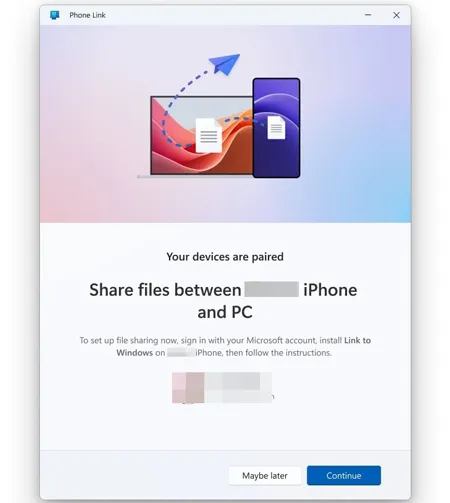 condividere file dal PC all'iPhone con il collegamento telefonico