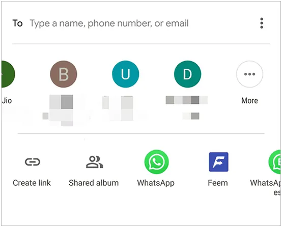 将视频上传至 Google Photos 后，通过链接在 Android 上分享