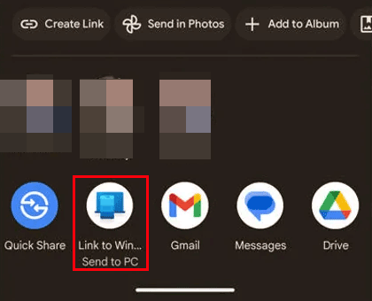 share videos using phone link