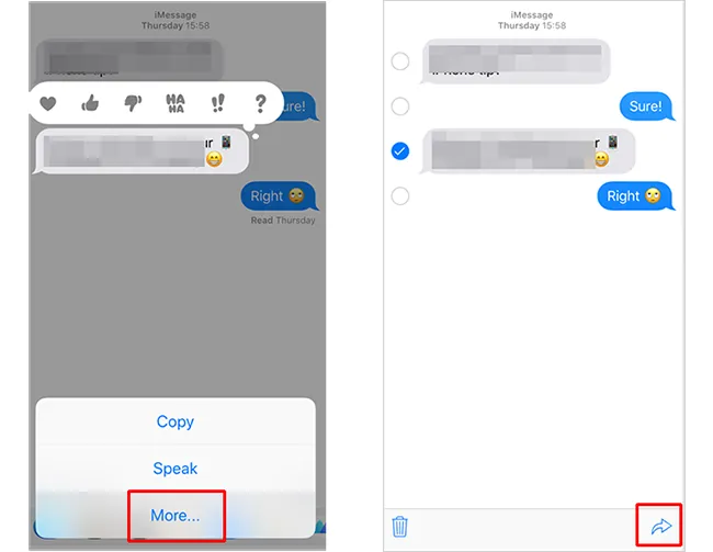 iPhoneのメッセージを電子メールでWindows 10 PCに送信する