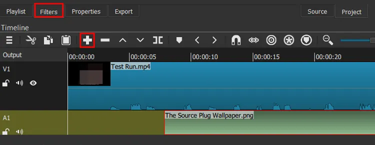 Adicione uma marca d'água ao vídeo com o Shotcut e salve-o.