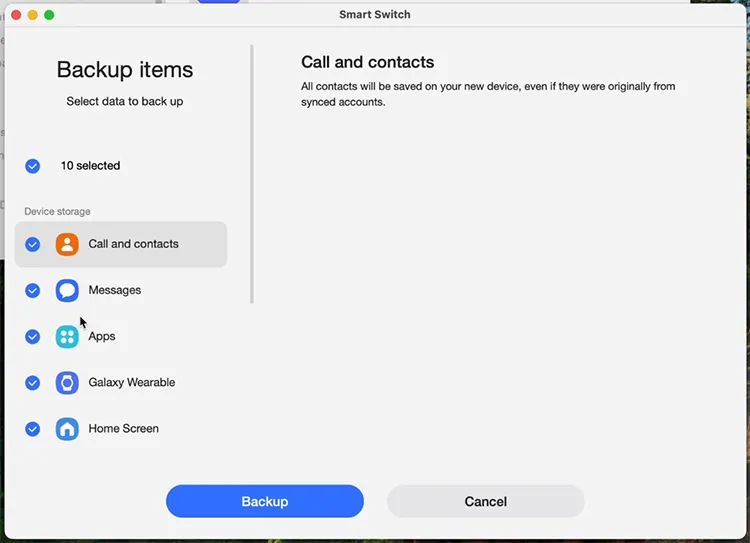 Sichern Sie Ihr Samsung-Android-Telefon mit Smart Switch auf dem Mac