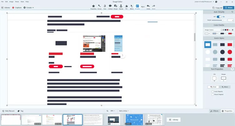 Grabador de pantalla Snagit para Mac