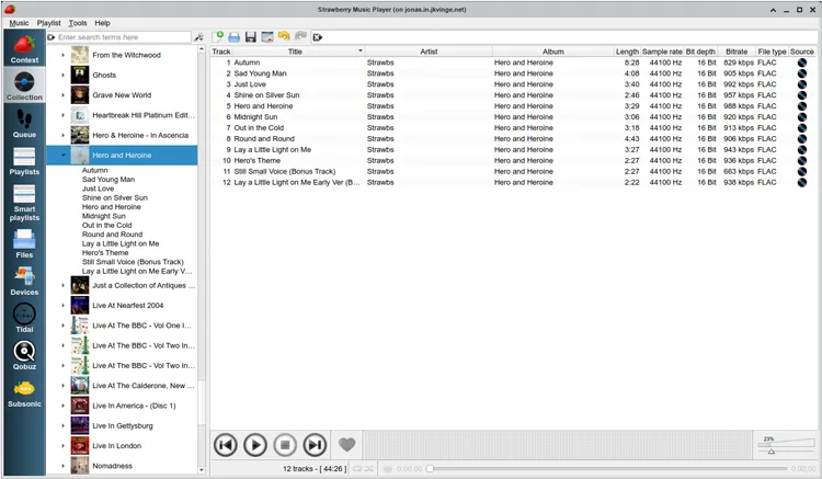 Alternativa a iTunes para iPhone, iPad e iPod: reproductor de música Strawberry
