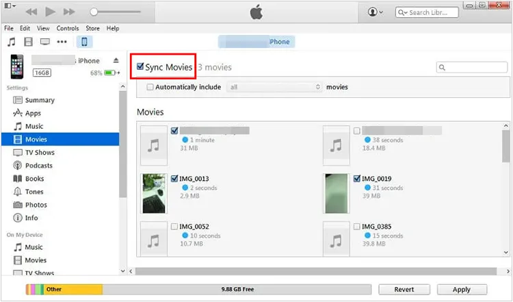 Übertragen Sie Videos mit iTunes vom PC auf das iPhone