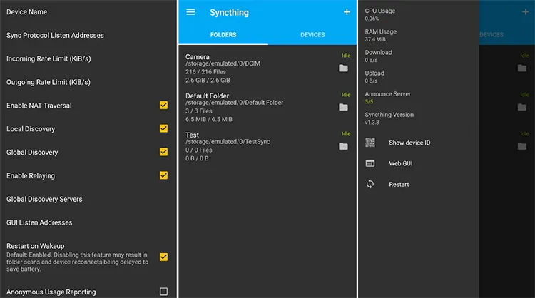 Utiliza Syncthing en Android