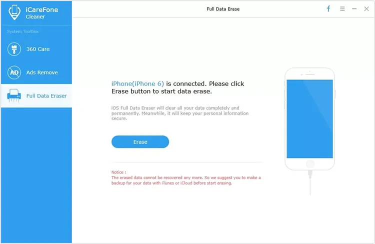 logiciel de nettoyage d'iPhone tenorshare