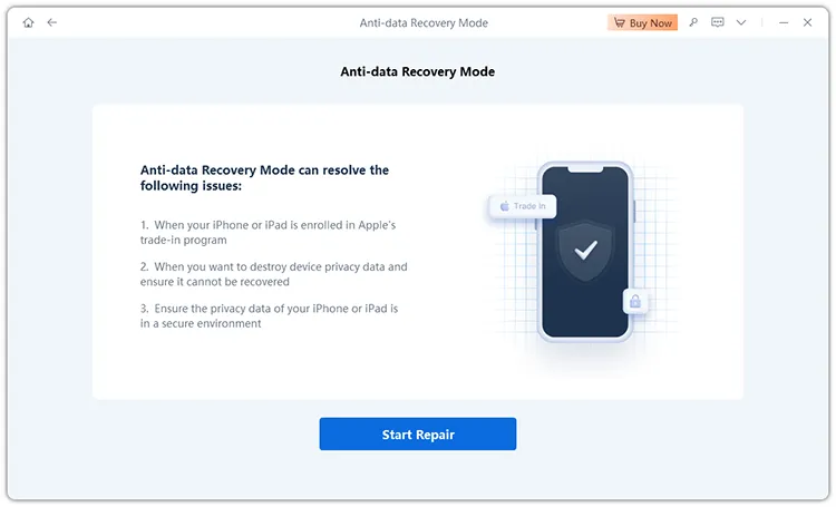 erase privacy data on ios device