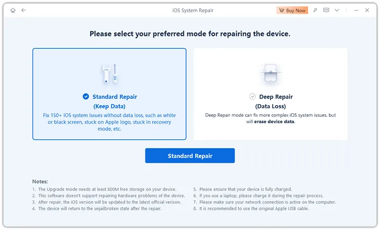 repair ios device