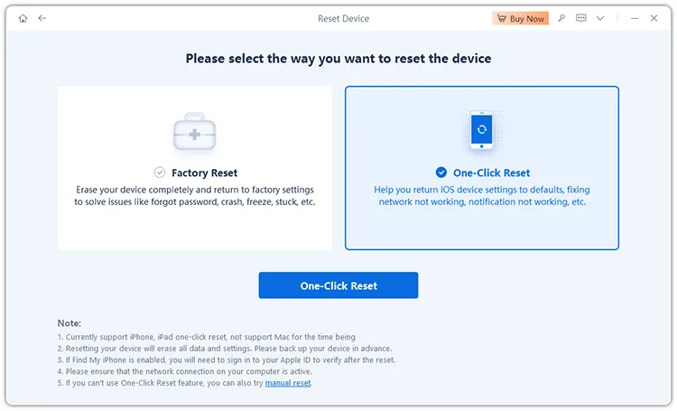 reset devices