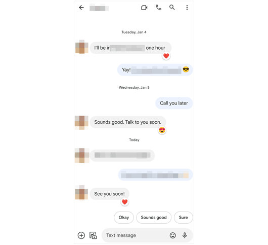 view messages on android