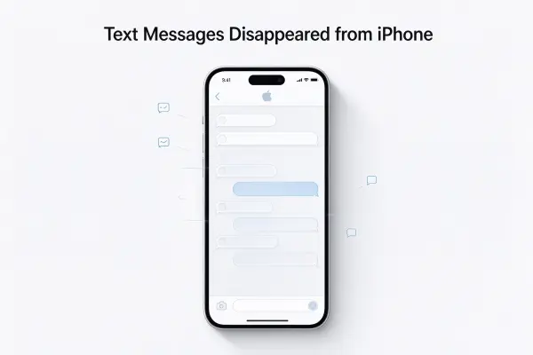 Des SMS ont disparu de mon iPhone.