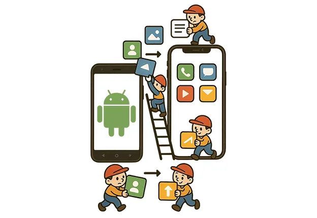AndroidからiPhoneに転送