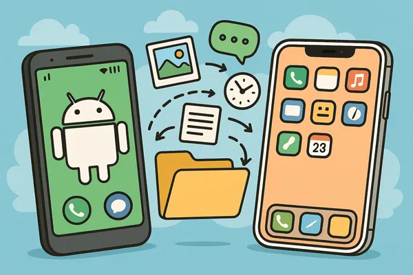 Datenübertragung von Android auf iPhone nach der Einrichtung