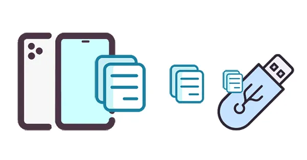 how to transfer files from iphone to flash drive