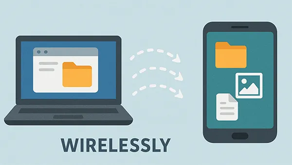 transferir arquivos do pc para o android sem fio