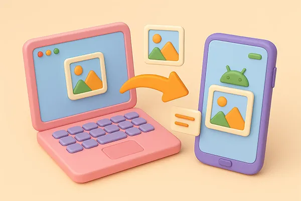 Como transferir fotos do Mac para o Android