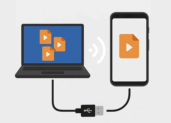 Videos vom PC auf Android übertragen