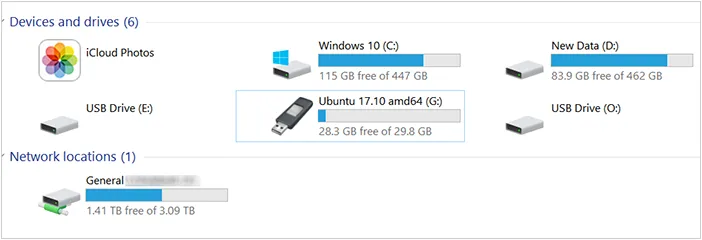 move the files to your flash drive